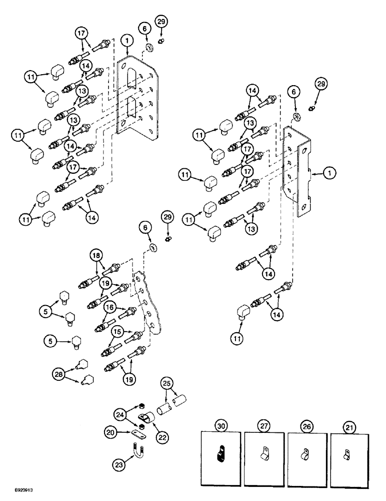 Схема запчастей Case IH 2022 - (9F-02) - CHASSIS GREASE SYSTEM, 2022 COTTON PICKER (12) - CHASSIS