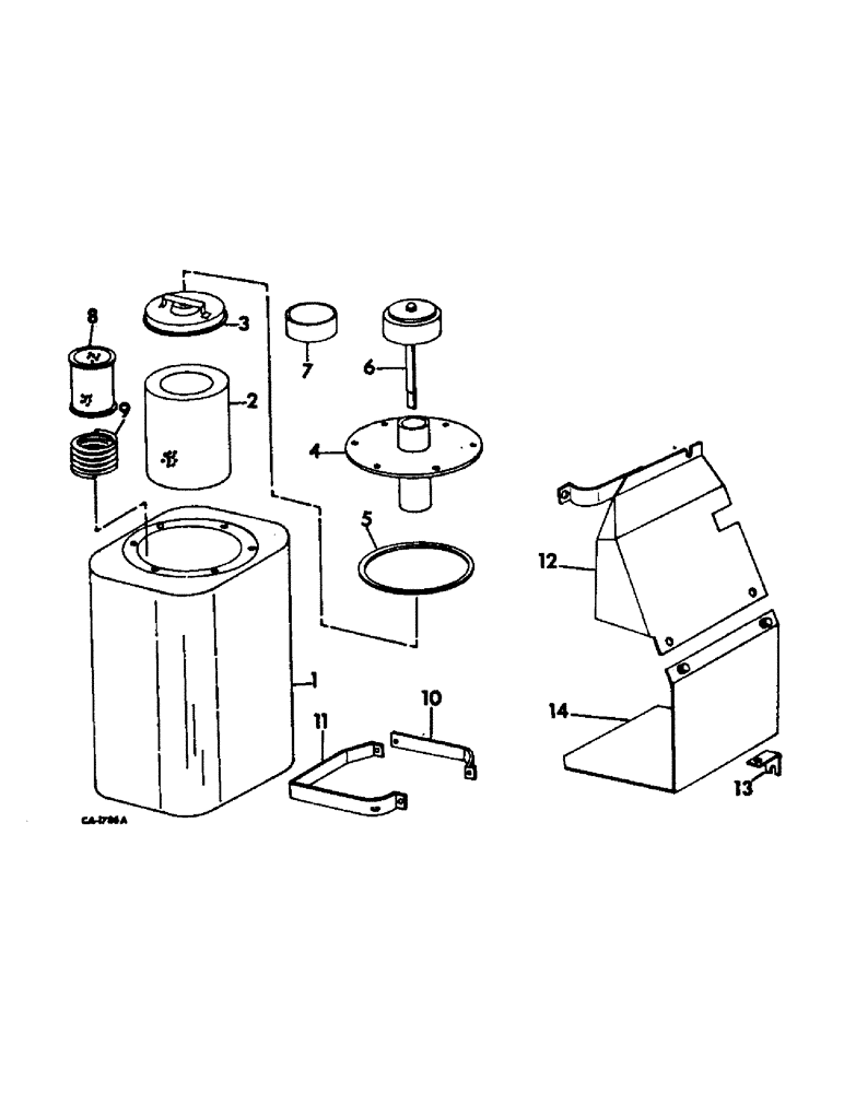 Схема запчастей Case IH 915 - (F-13) - HYDRAULICS SYSTEM, HYDRAULIC RESERVOIR, 171956C91 (07) - HYDRAULIC SYSTEM