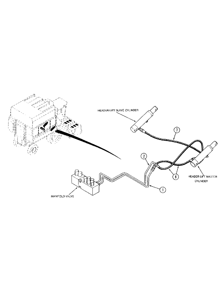 Схема запчастей Case IH 1800 - (1-24) - PICTORIAL INDEX, HEADER LIFT HYDRAULIC SYSTEM (00) - PICTORIAL INDEX