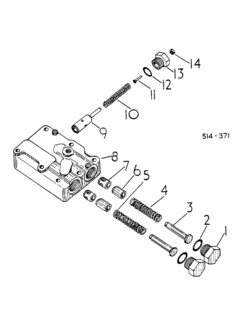 Схема запчастей Case IH 685 - (07-024) - MULTIPLE CONTROL VALVE (04) - Drive Train