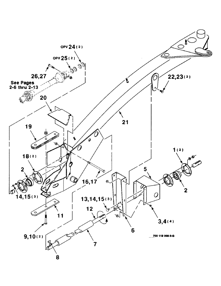 Схема запчастей Case IH 8340 - (2-02) - PRIMARY DRIVE ASSEMBLY, S.N. CFH0041501 THRU CFH0041681 (31) - IMPLEMENT POWER TAKE OFF