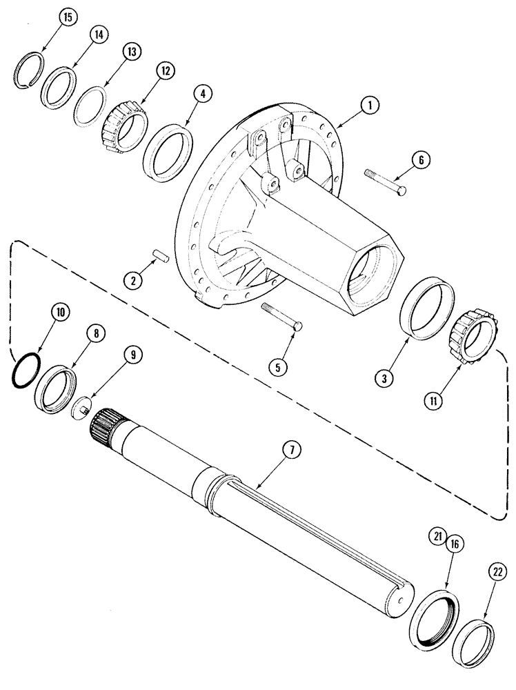Схема запчастей Case IH MX200 - (06-31) - REAR AXLE, 4 X 96 IN. MX180, N.A. AND EUROPE, 4 X 98 IN. MX200, MX220, EUROPE ONLY (06) - POWER TRAIN