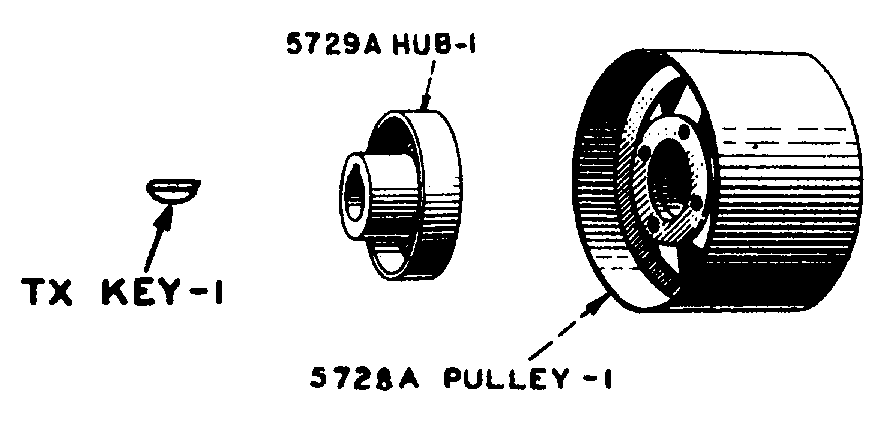 Схема запчастей Case IH LA-SERIES - (044) - BELT PULLEY PRIOR TO TRACTOR NO. 4904771 (06) - POWER TRAIN