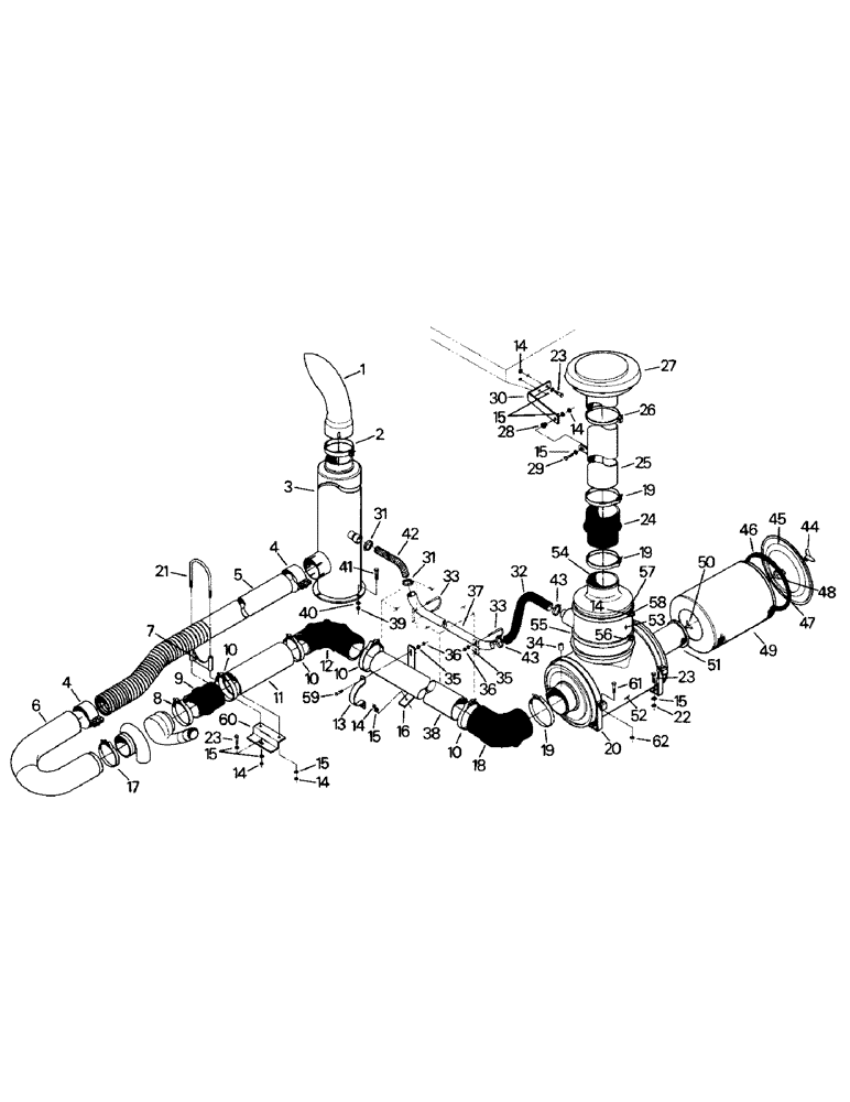 Схема запчастей Case IH KP-525 - (04-06) - INTAKE & EXHAUST SYSTEM (04) - Drive Train