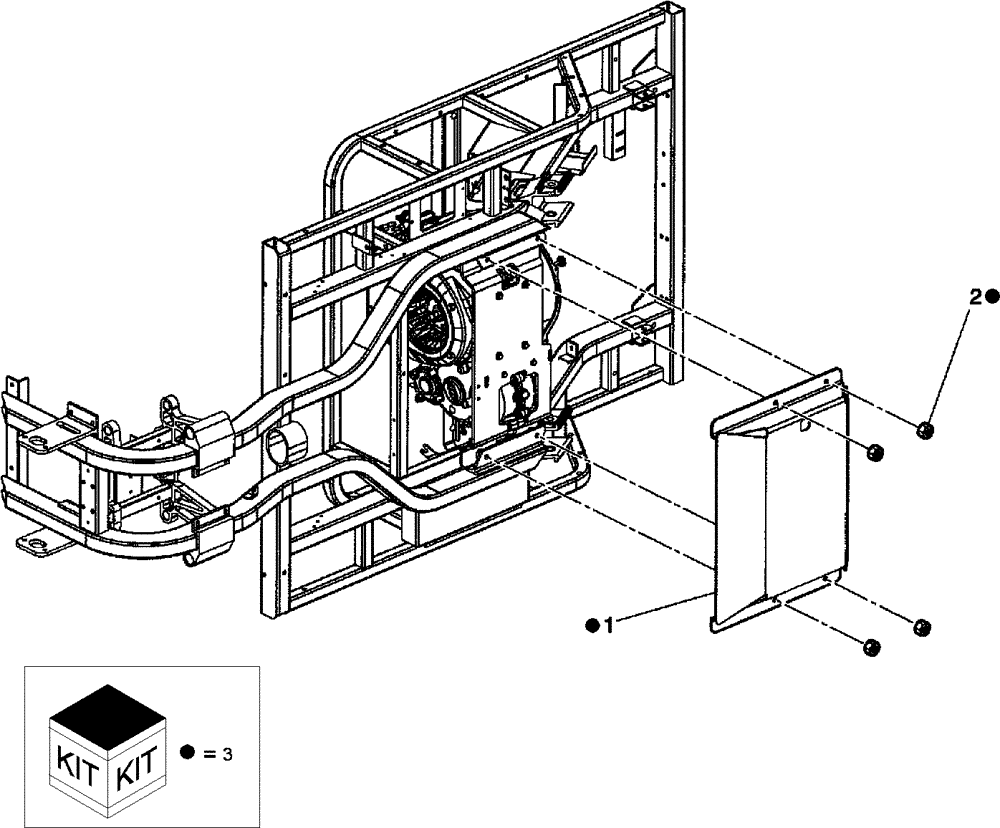 Схема запчастей Case IH SCOUT XL - (88.118.03) - DIA KIT, BELLY PAN (88) - ACCESSORIES