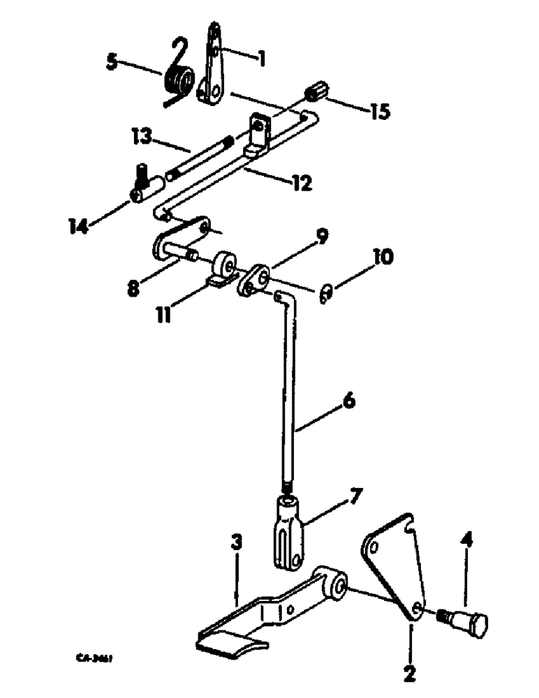 Схема запчастей Case IH 574 - (12-16) - POWER, FOOT ACCELERATOR, DIESEL ENGINE TRACTORS Power