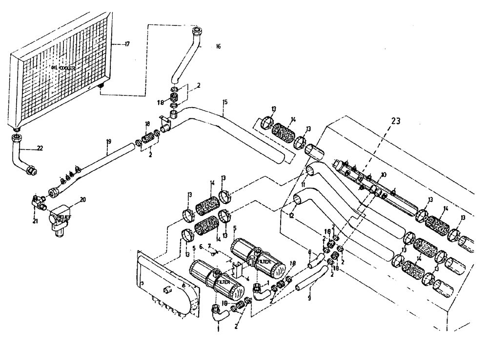 Схема запчастей Case IH 7700 - (B05[08]) - HYDRAULIC SUCTION LINES Hydraulic Components & Circuits