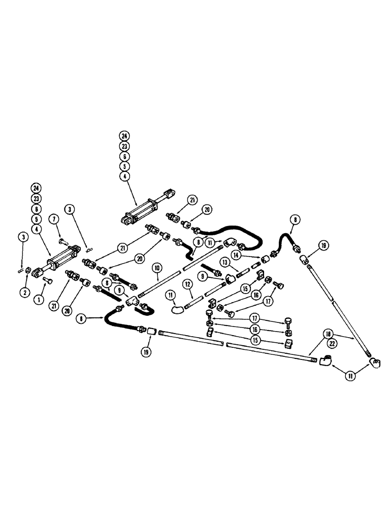 Схема запчастей Case IH 1900 - (18) - WING LIFT 