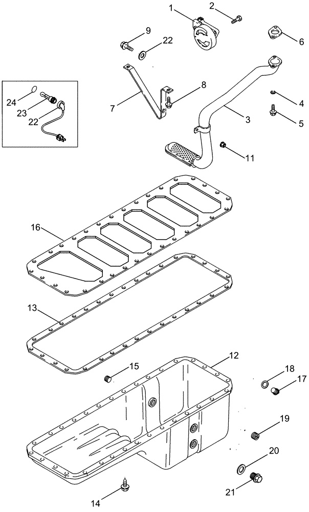 Схема запчастей Case IH 625 - (10.102.02) - OIL PUMP - OIL PAN HEATER KIT (10) - ENGINE