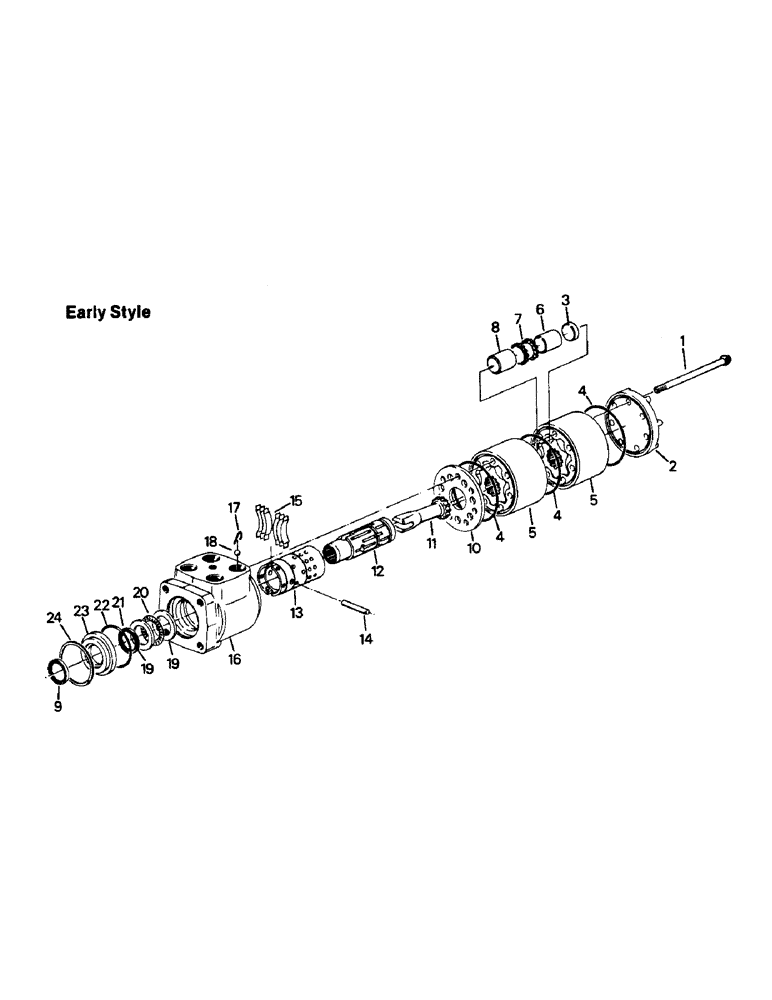 Схема запчастей Case IH PT225 - (08-26) - STEERING CONTROL VALVE (07) - HYDRAULICS