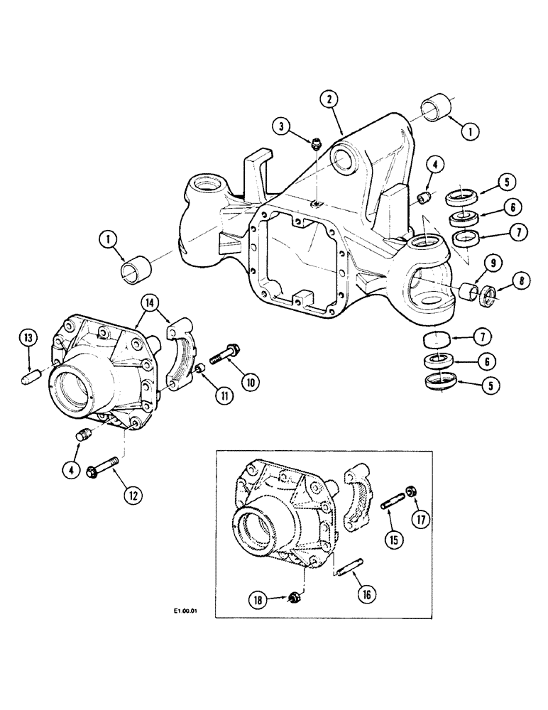 Схема запчастей Case IH 2140 - (6-078) - AXLE HOUSING - MFD, VINEYARD VERSION ONLY (2120: -CGC6000, 2130: -CGC9002, 2140: -CGC12032) (06) - POWER TRAIN