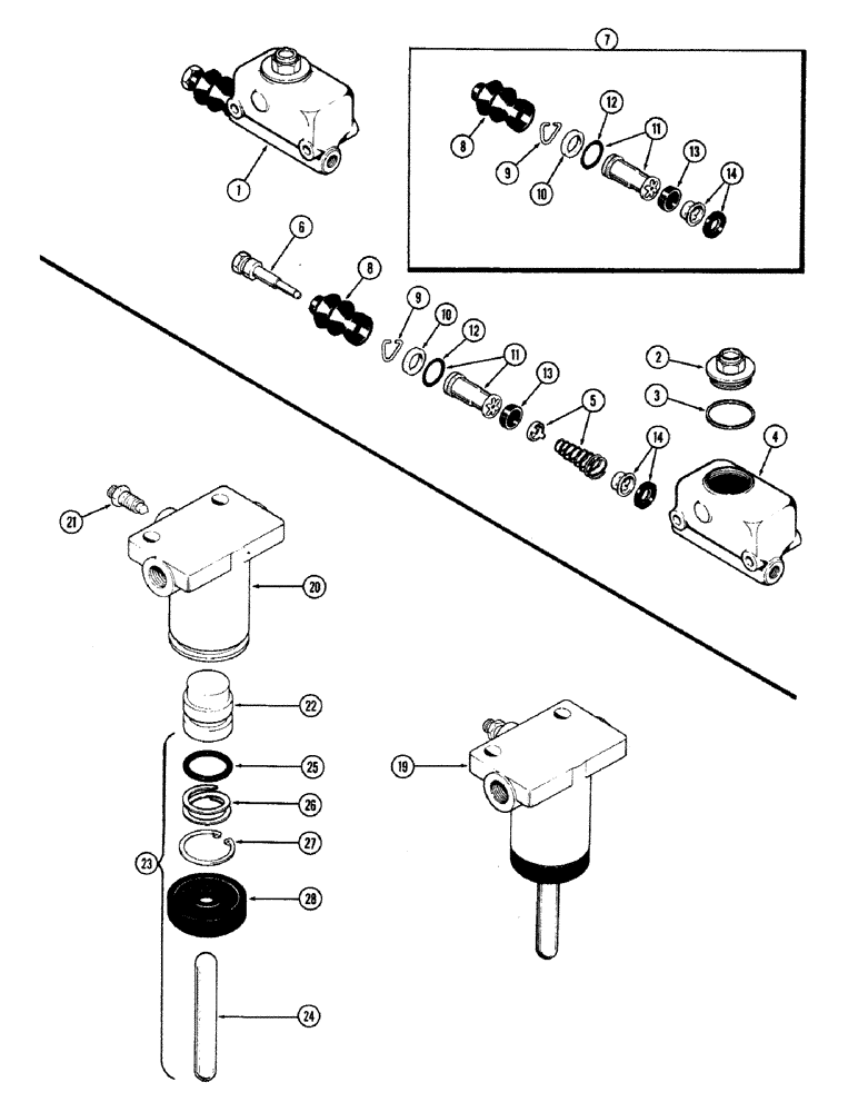 Схема запчастей Case IH 870 - (196) - A59534 MASTER BRAKE CYLINDER (07) - BRAKES