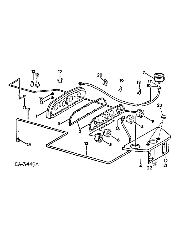 Схема запчастей Case IH 674 - (11-01) - INSTRUMENTS, INSTRUMENT PANEL AND GAUGES Instruments