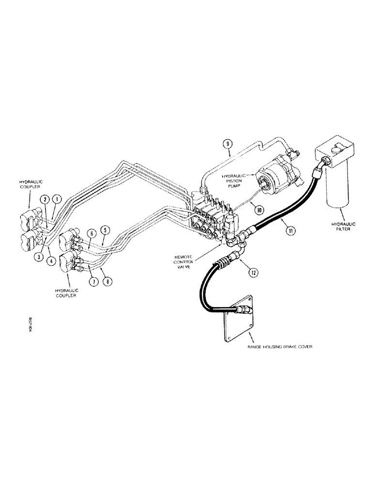 Схема запчастей Case IH 7140 - (1-024) - PICTORIAL INDEX, REMOTE HYDRAULICS, PRIOR TO TRANSMISSION SERIAL NUMBER AJB0018756 (00) - PICTORIAL INDEX