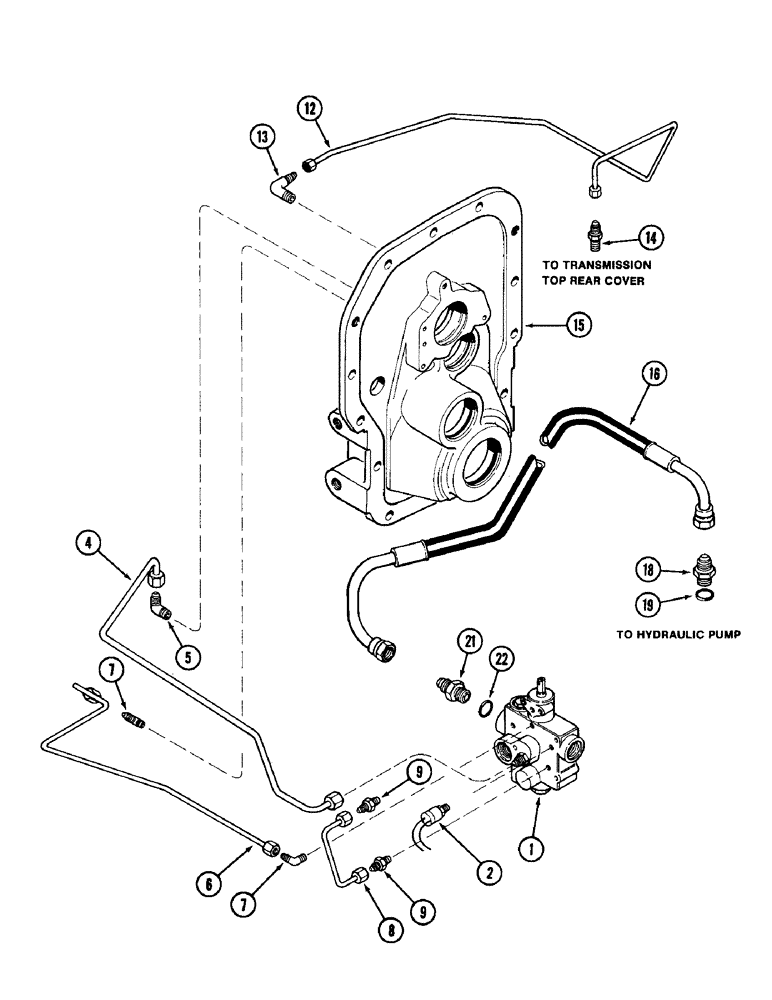 Схема запчастей Case IH 1896 - (8-248) - HYDRAULICS, PTO TUBES AND FITTINGS (08) - HYDRAULICS