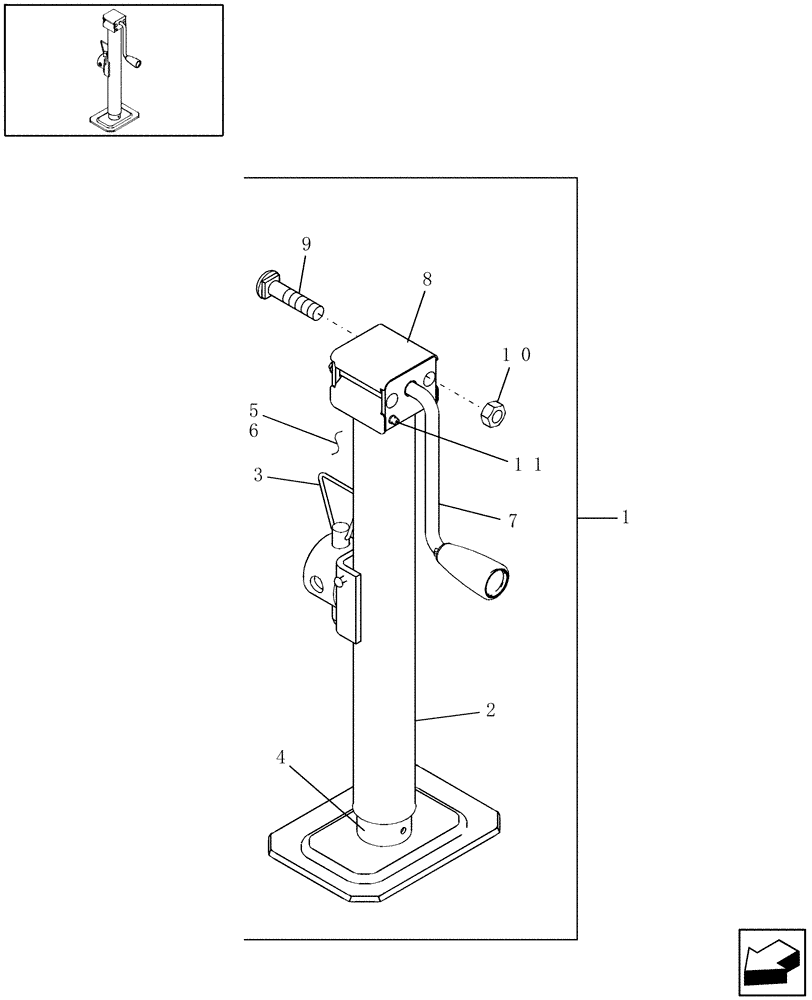 Схема запчастей Case IH DC101F - (12.02[1]) - JACK COMPONENTS (12) - MAIN FRAME