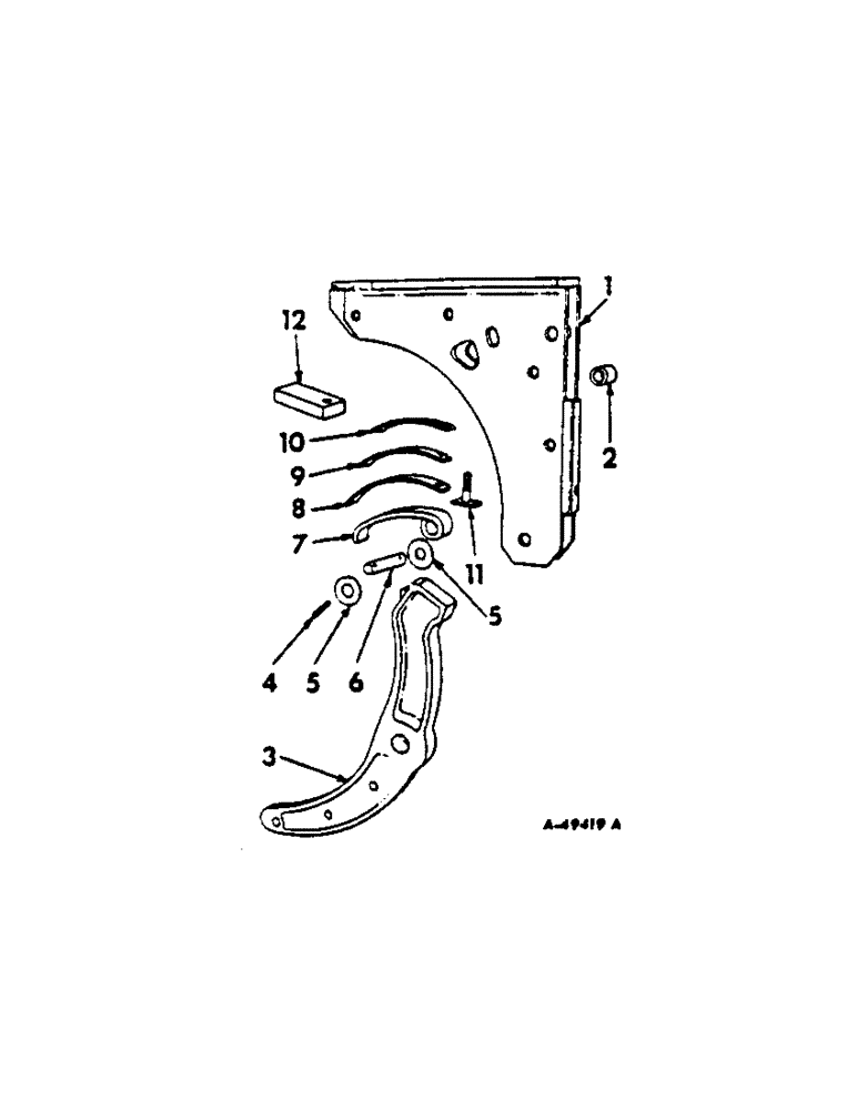 Схема запчастей Case IH 550 - (AB-04) - TRIP BEAM, ONE PER FURROW 