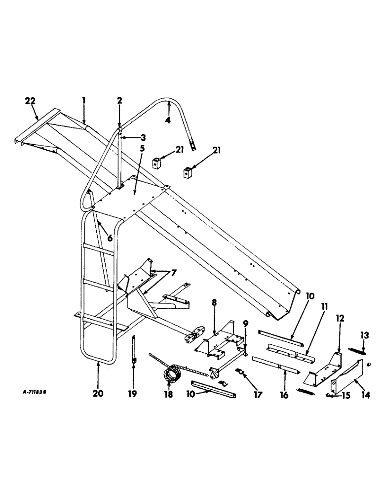 Схема запчастей Case IH 403 - (303) - BAG CHUTE (88) - ACCESSORIES