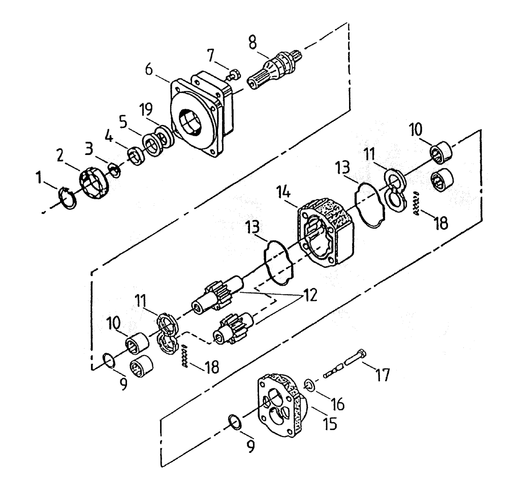 Схема запчастей Case IH 7000 - (B02-52) - HYDRAULIC MOTOR * M30C Hydraulic Components & Circuits