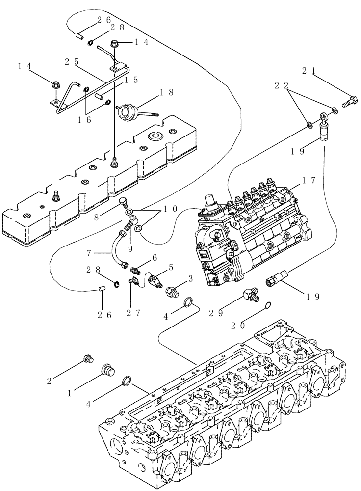 Схема запчастей Case IH PX190 - (03-02) - ANEROID AND WASTEGATE SYSTEM (03) - FUEL SYSTEM