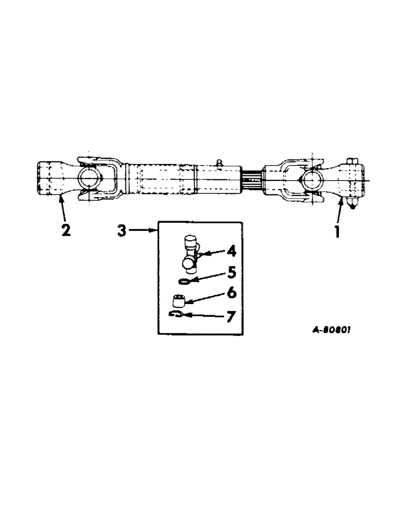 Схема запчастей Case IH C-2 - (J-10) - PTO DRIVE SHAFT, LEAF MULCHER, PRODUCT GRAPHICS 