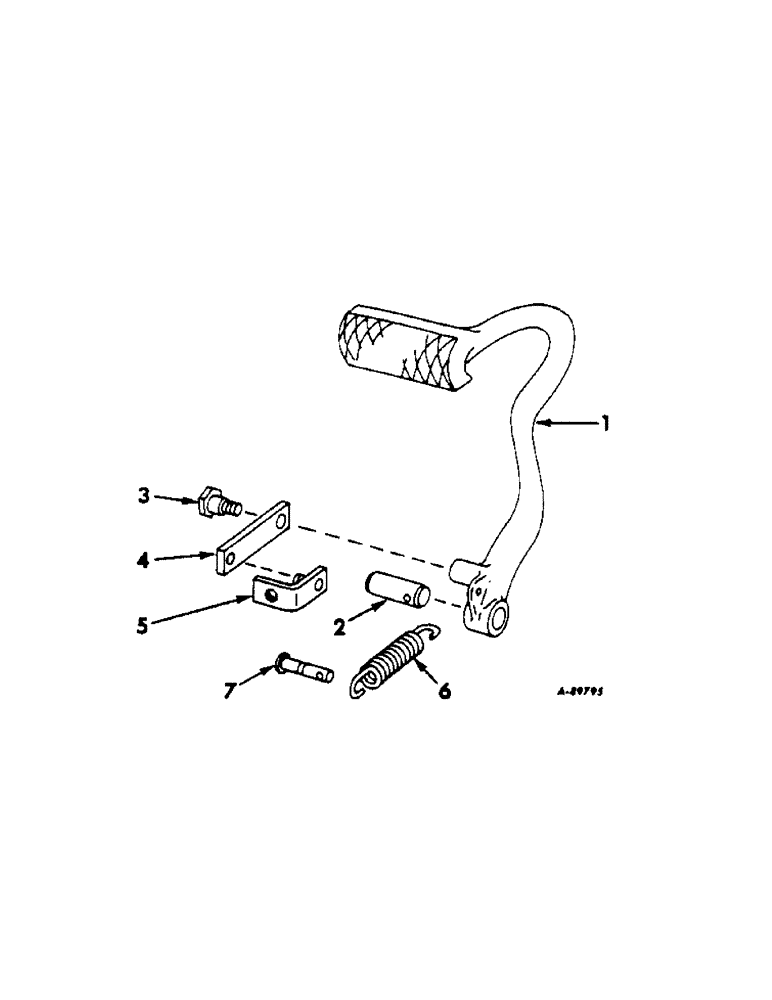 Схема запчастей Case IH 544 - (H-18[1]) - CONTROLS, FOOT-N-INCH CONTROL INTERNATIONAL TRACTORS WITH HYDROSTATIC DRIVE Controls