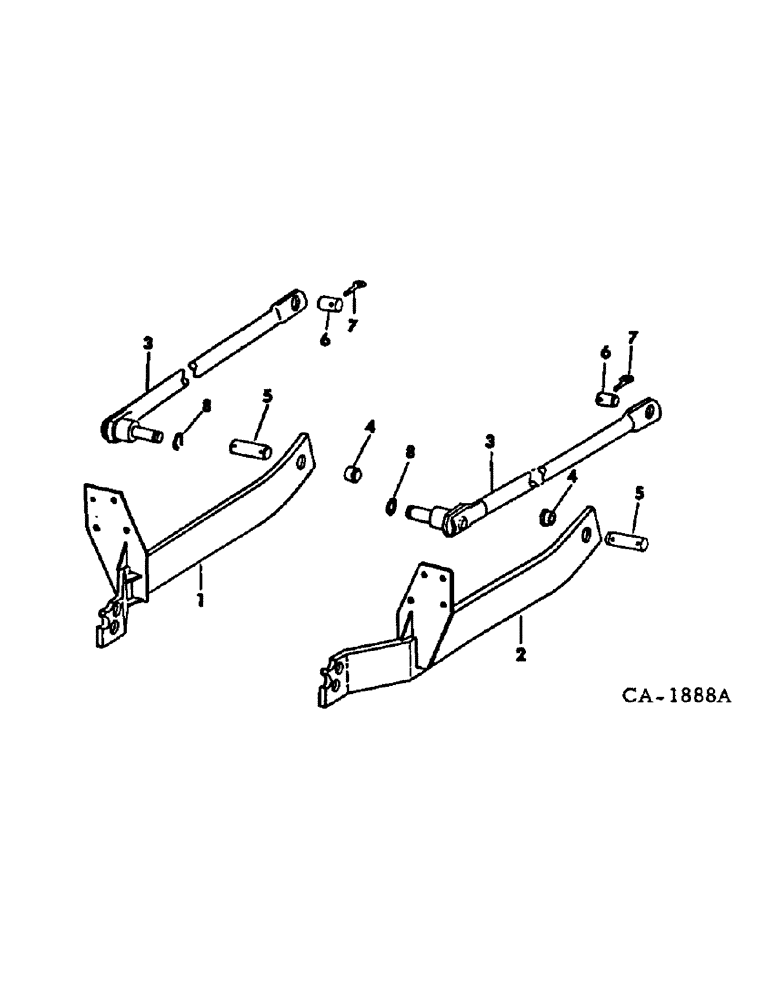 Схема запчастей Case IH 574 - (17-11) - MOUNTED EQUIPMENT, BACKHOE SUBFRAME Mounted Equipment