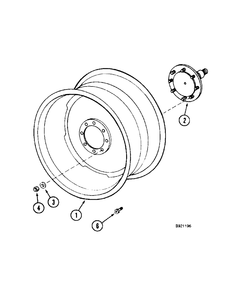 Схема запчастей Case IH 1800 - (6-48) - DRIVE WHEEL (03) - POWER TRAIN