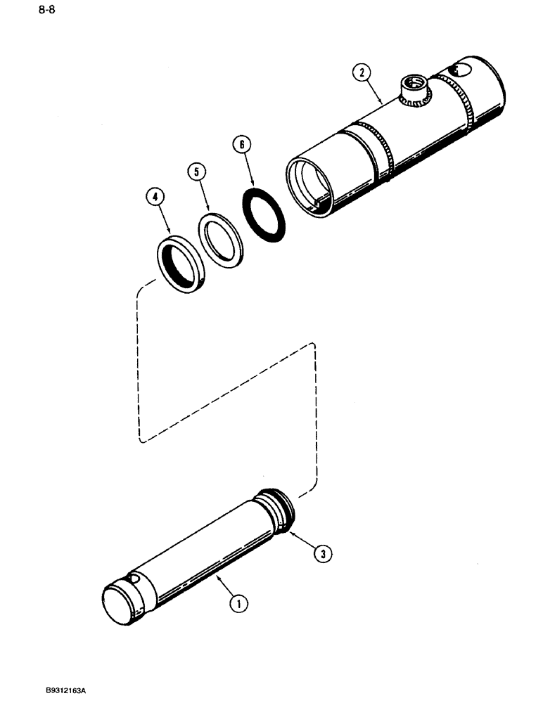 Схема запчастей Case IH 3309 - (8-08) - CONDITIONING ROLL HYDRAULIC CYLINDER (07) - HYDRAULICS