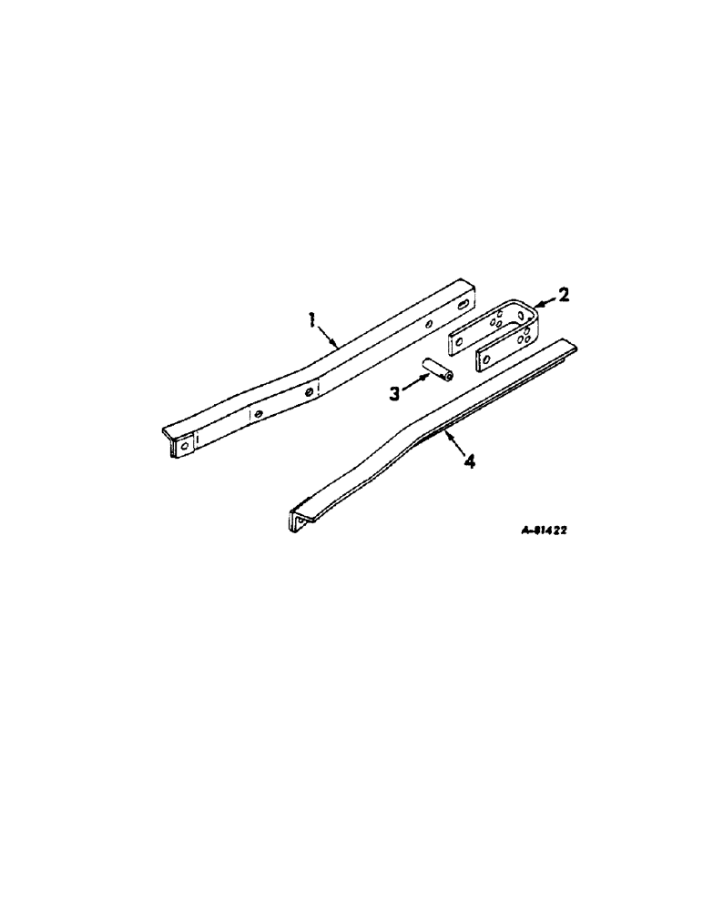 Схема запчастей Case IH 658 - (L-21[A]) - HITCH EXTENSION ATTACHMENT 