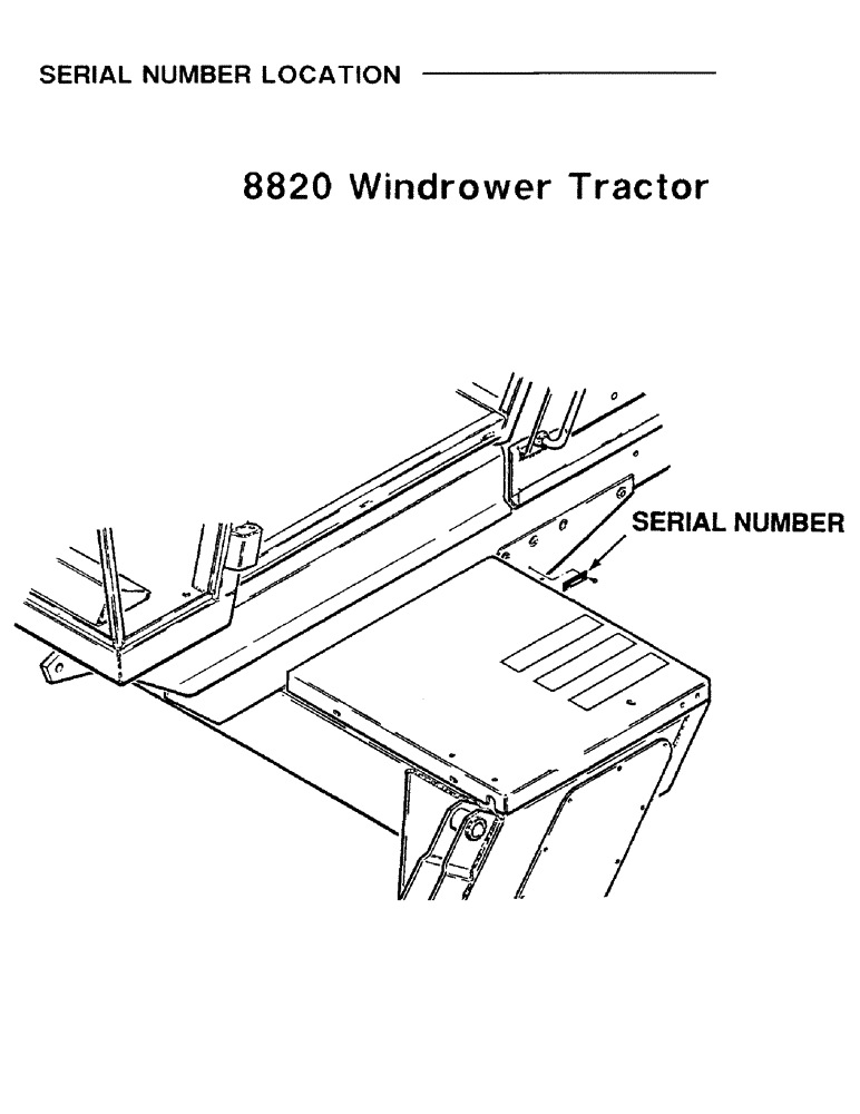 Схема запчастей Case IH 8820 - (1-2) - SERIAL NUMBER LOCATION (00) - PICTORIAL INDEX