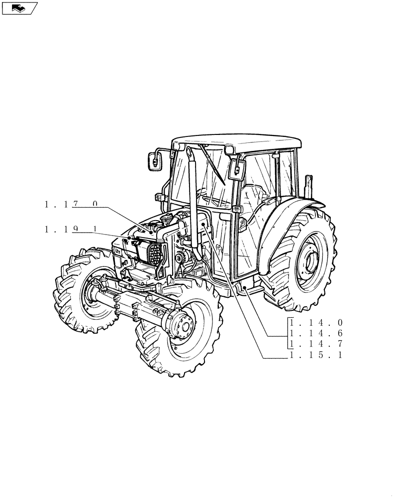 Схема запчастей Case IH FARMALL 95C - (SEC. 02) - ENGINE EQUIP. (00) - GENERAL