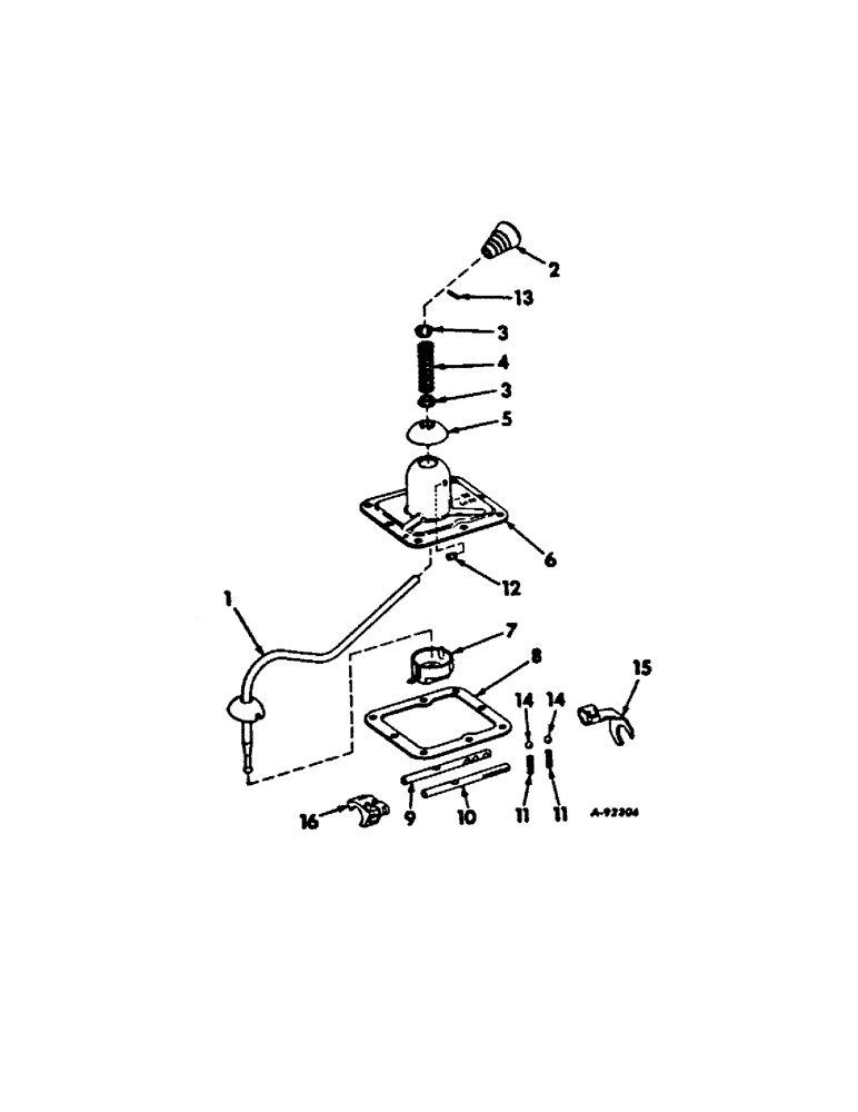 Схема запчастей Case IH 184 - (07-18) - DRIVE TRAIN, GEAR SHIFT MECHANISM (04) - Drive Train