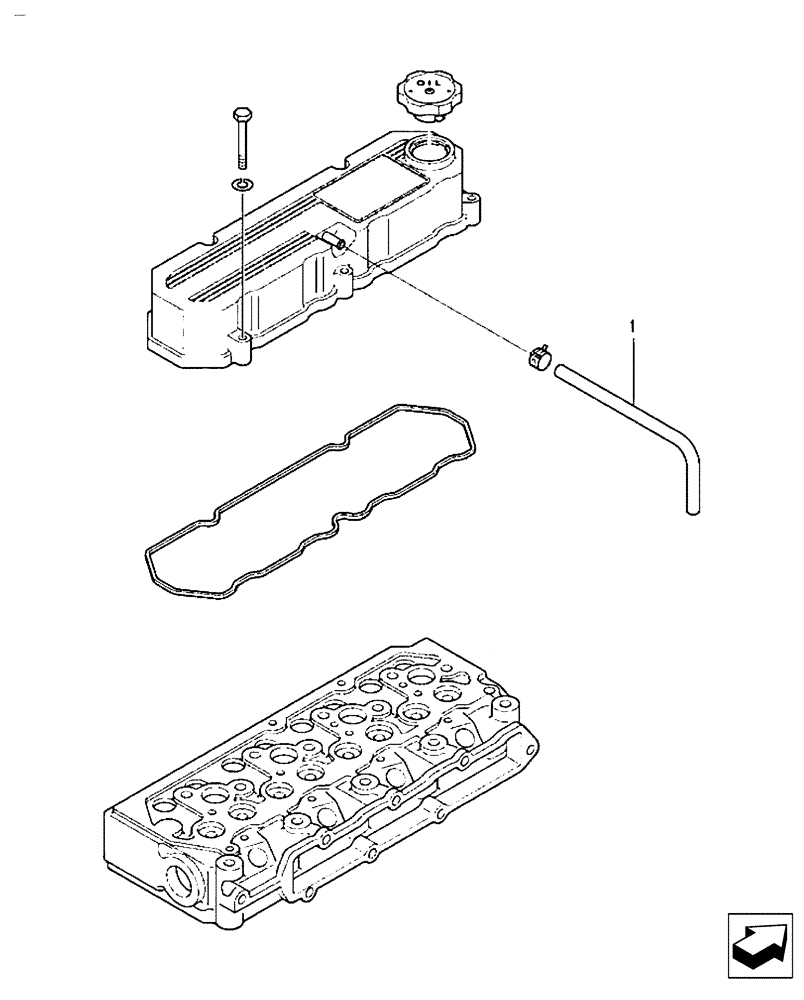 Схема запчастей Case IH FARMALL 30B - (10.102.03) - AIR BREATHER (10) - ENGINE
