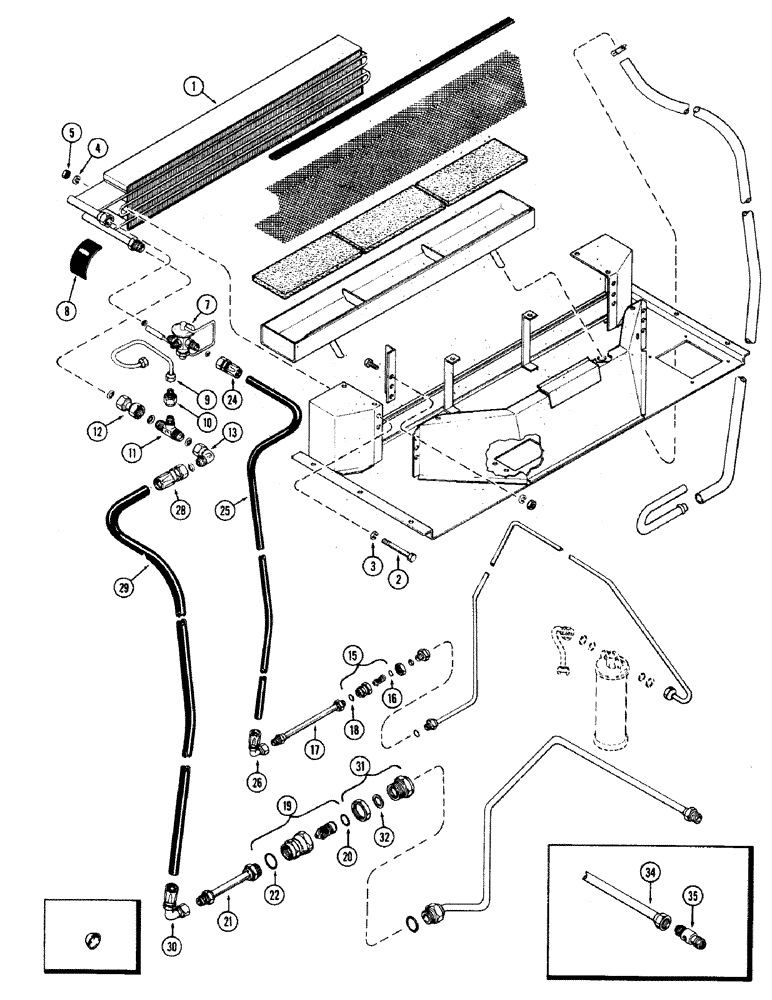 Схема запчастей Case IH 870 - (309A) - CAB, PLENUM, WITH AIR CONDITIONER, HINSON (09) - CHASSIS/ATTACHMENTS