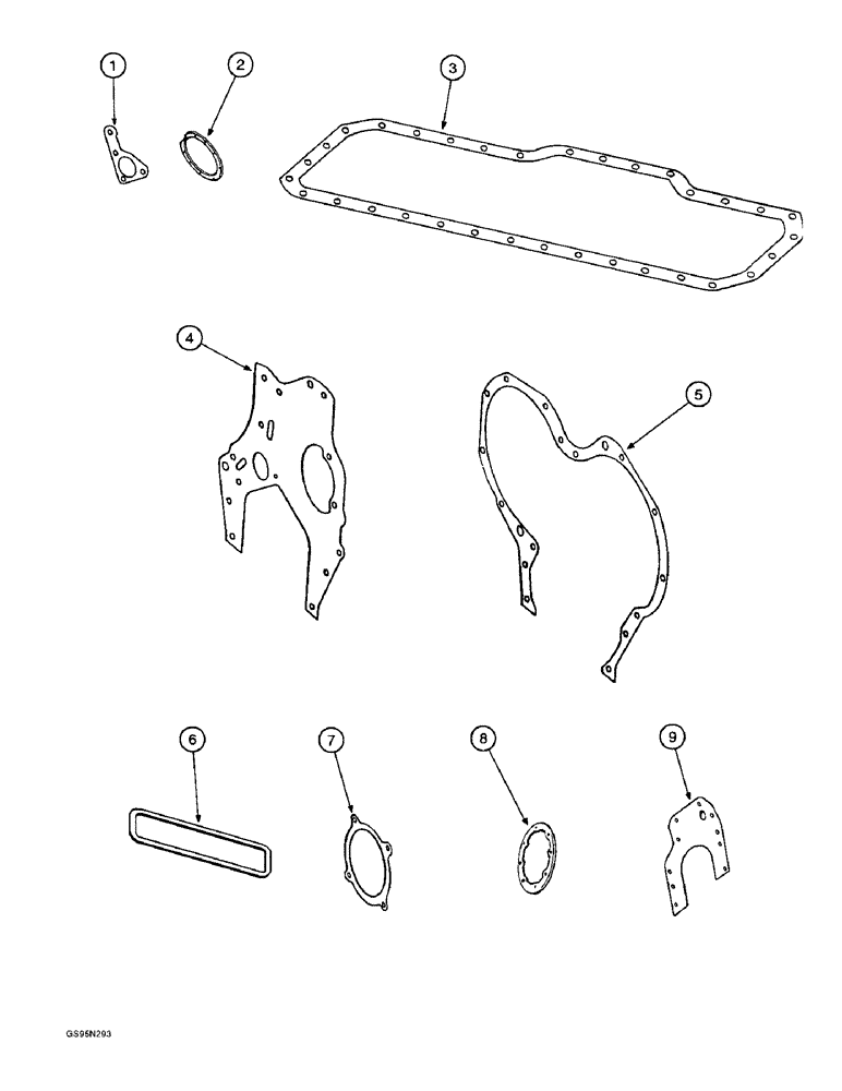Схема запчастей Case IH DT-407 - (7-18) - SHORT BLOCK ENGINE, CLIPS, SERVICE KITS 