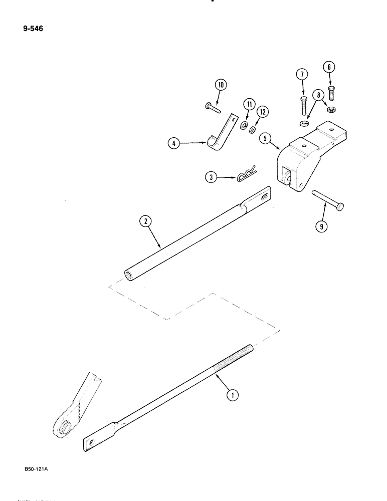 Схема запчастей Case IH 885 - (9-546) - STABILIZER, THREE POINT HITCH (09) - CHASSIS/ATTACHMENTS