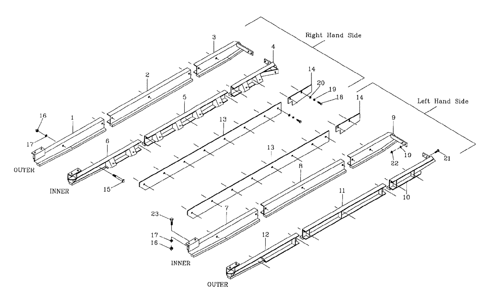 Схема запчастей Case IH 7700 - (A10[02]) - CHAIN GUIDES AND GUARDS,  TRACK FRAME 7700 Mainframe & Functioning Components