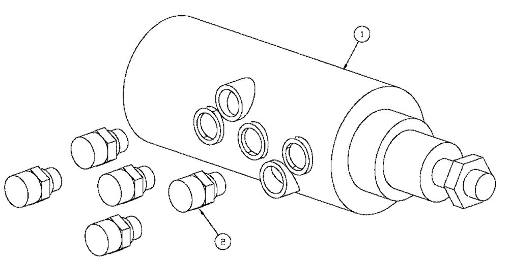 Схема запчастей Case IH 4375 - (06-005) - STEERING ORBIT GROUP (07) - HYDRAULICS