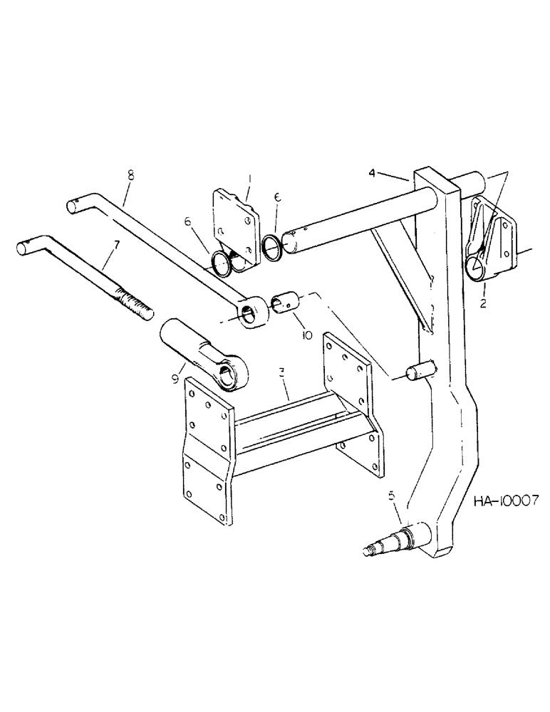 Схема запчастей Case IH 55 - (C-10) - AXLE AND CONNECTIONS 
