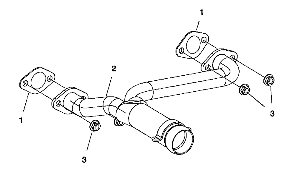 Схема запчастей Case IH SCOUT XL - (10.254.03[01]) - EXHAUST HEADER - GASOLINE ENGINE (10) - ENGINE