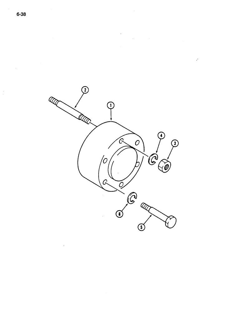 Схема запчастей Case IH 245 - (6-38) - REAR WHEEL SPACER (06) - POWER TRAIN