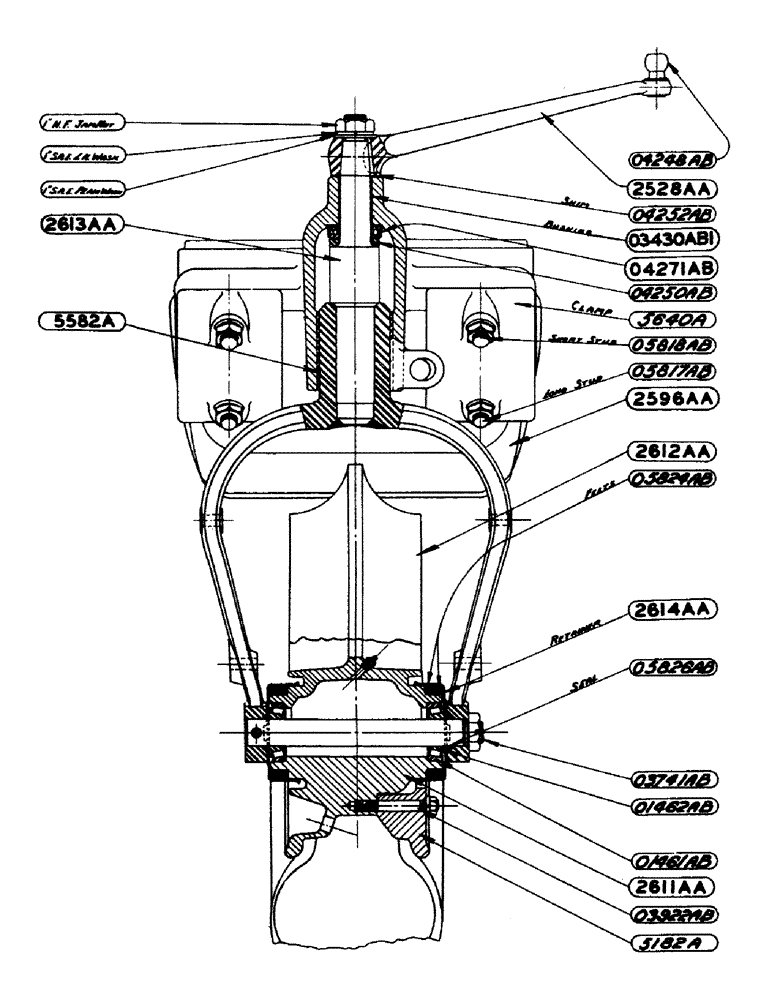 Схема запчастей Case IH SC-SERIES - (097) - SINGLE FRONT WHEEL ASSEMBLY, FOR SC TRACTOR (06) - POWER TRAIN