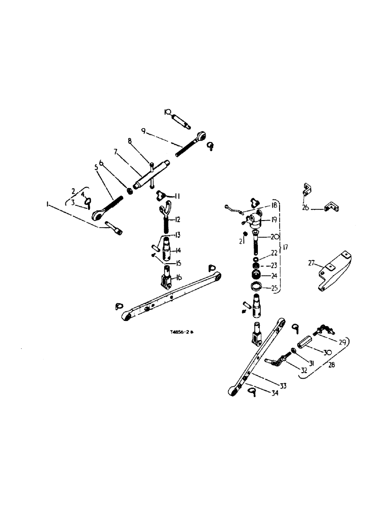 Схема запчастей Case IH 354 - (6-11) - ATTACHMENTS, THREE POINT LINKAGE ATTACHMENT, DOMESTIC AND CANADIAN Attachments