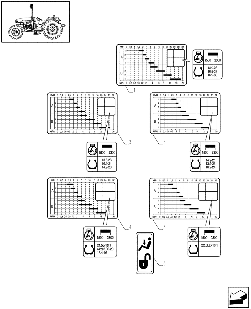 Схема запчастей Case IH JX1075C - (1.98.0/03) - (VAR.278-296) NA - 16X16 (30 KM/H) P.SHUTT. W/OIL COOLER - PLATES (13) - DECALS