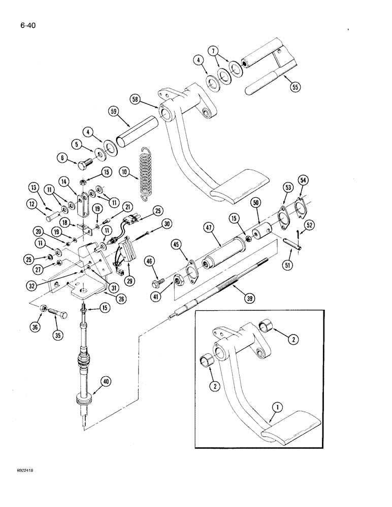 Схема запчастей Case IH 9210 - (6-040) - CLUTCH CONTROL, TRANSMISSION (06) - POWER TRAIN