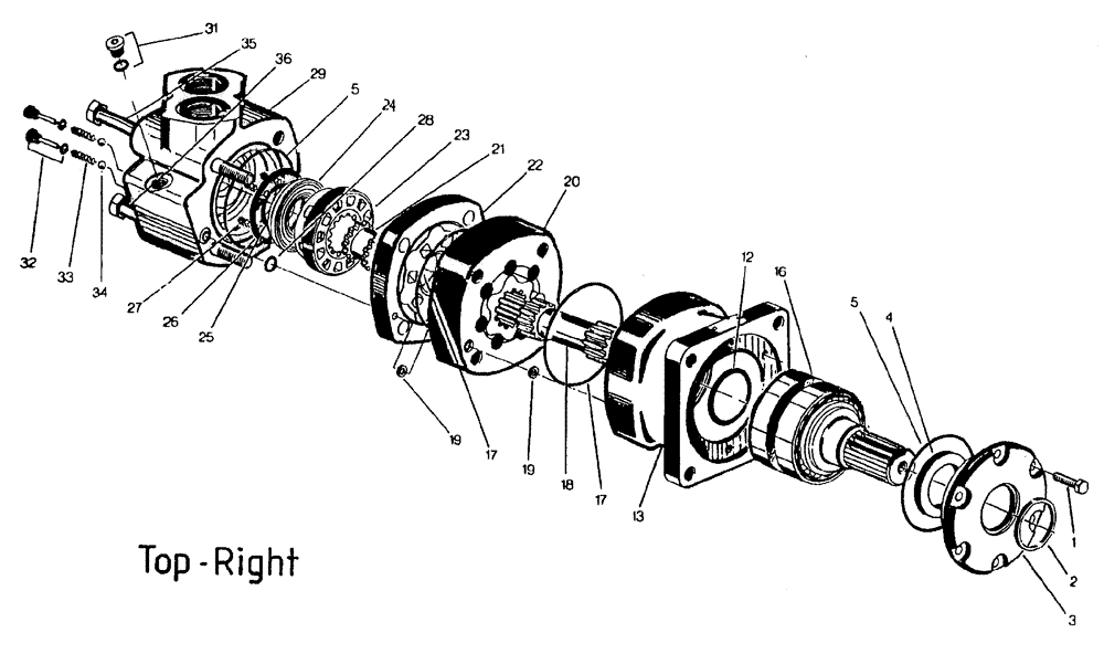 Схема запчастей Case IH 7700 - (B02[21]) - HYDRAULIC MOTOR, ROTARY CHOPPER, 6000 CHAR-LYNN Hydraulic Components & Circuits