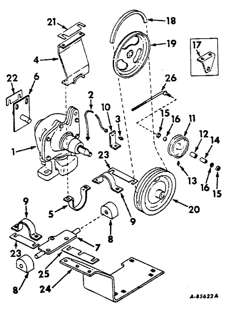 Схема запчастей Case IH 816 - (G-23) - BALANCED HEAD DRIVE AND RELATED PARTS 