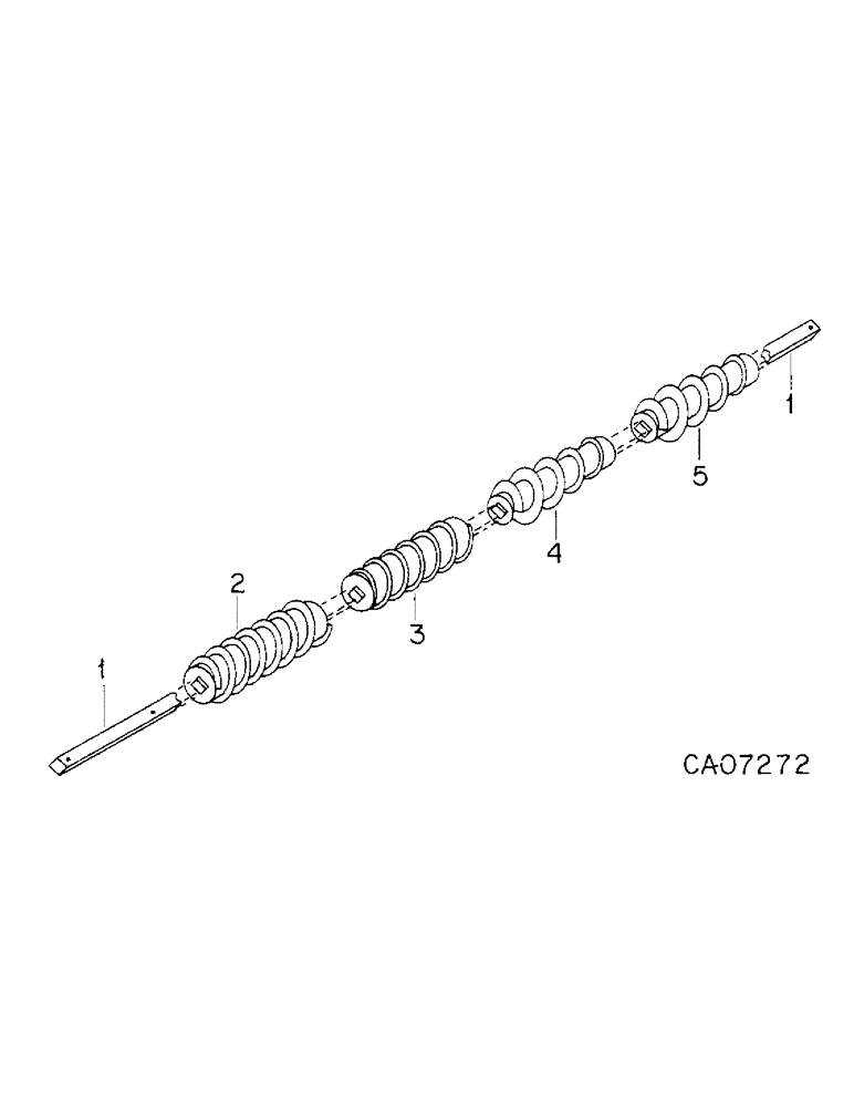 Схема запчастей Case IH 800 - (10-15) - FERTILIZER, AUGER, UNITS A THRU G, M, S AND T, QUANTITIES ARE PER HOPPER (09) - CHASSIS/ATTACHMENTS