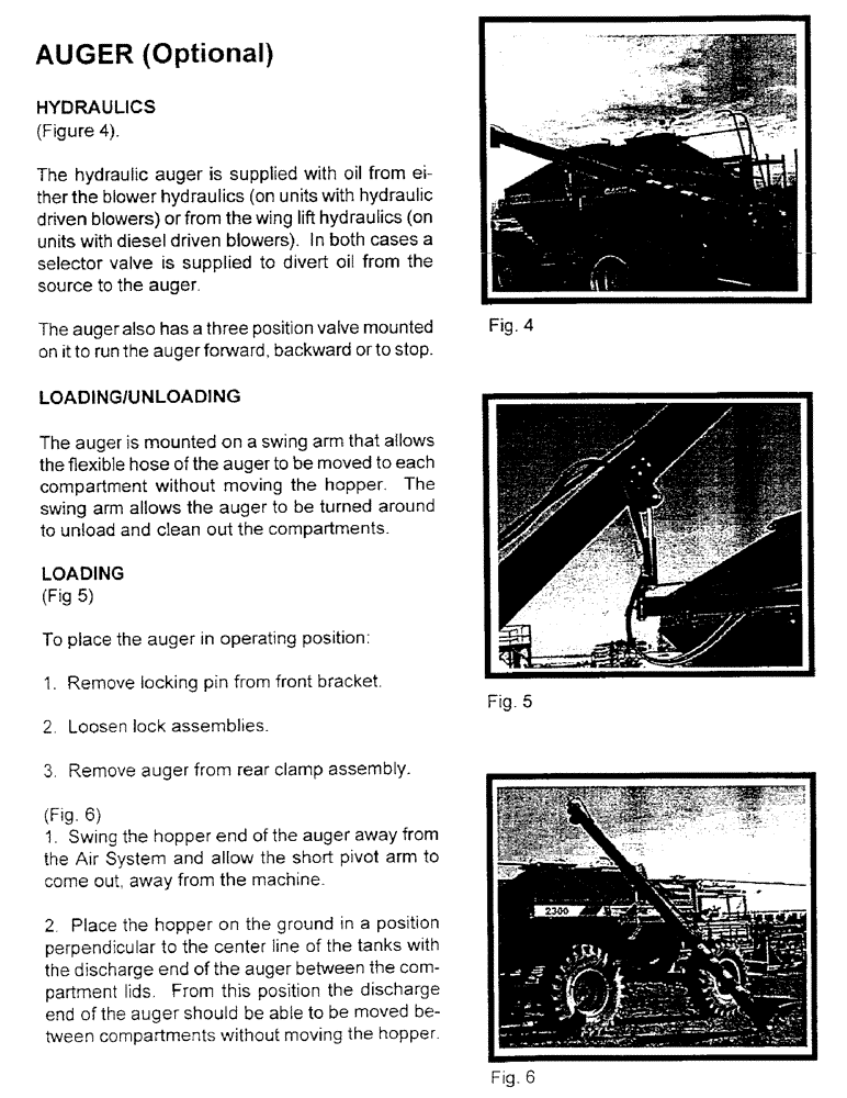 Схема запчастей Case IH 2400 - (B04) - AUGER, OPTIONAL 